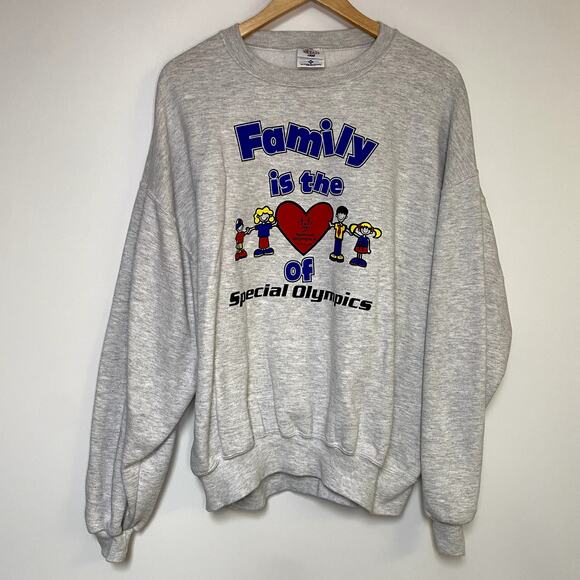 Vintage Special Olympics Sweatshirt 90s Disability Sweater - Picture 1 of 2